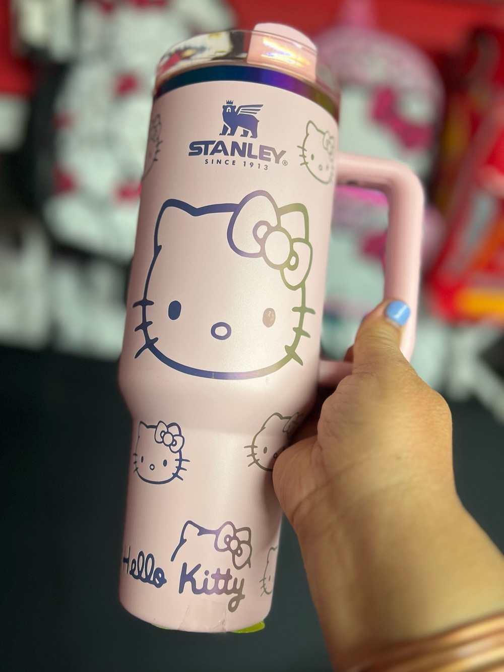 Stanley Pink Hello Kitty Kids Travel Mug with Handle